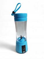 Mini kokteilių plaktuvas JUICE CUP, mėlynas, 380 ml