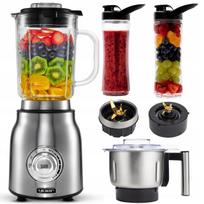 Stiklinis trintuvė Yoer 2,4L 1800W INOX malūnėlis su 2 buteliais