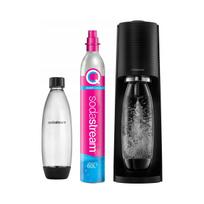 Soda Stream Terra juodas gazavimo aparatas su 1 buteliu, 2 vnt.