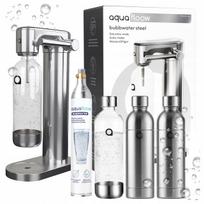 Gazuoto vandens sodintuvas STEEL, 3 vandens buteliai 800 ml, be BPA, be CO2 kapsulės