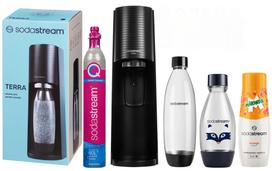 Sodastream Terra sodų prisotinimo aparatas, 1x 1L Fuse butelis, 1x 0,5L butelis, Mirinda dovana