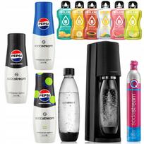 Sodastream Terra karbonizatorius, butelis, 3 Bolero sirupai ir maišeliai