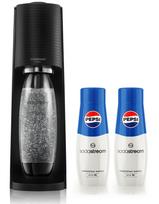 Gazuotuvas Sodastream Terra juodas + 2 x Pepsi sirupas 440 ml