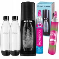 SodaStream TERRA juodas gazuotuvas, 2 FUSE 1L buteliai, 2 CO2 balionėliai