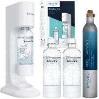 Vandens gazavimo aparatas SPINEL SODA BubbleON WHITE, 2 buteliai, kasetė