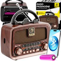 Nešiojamas virtuvės radijas su Bluetooth, AM/FM, USB ir antena