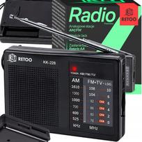 Nešiojamas virtuvės radijas FM/AM, maitinamas baterijomis
