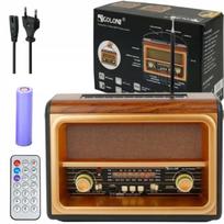 Nešiojamas retro FM radijas su Bluetooth, USB, saulės energija, nuotoliniu valdymu, 1200 mAh