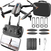 Žaislinis dronas YONII-D4 su dviem kameromis, trys baterijos, brushless varikliai