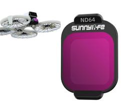 Pilkas ND64 filtras DJI FLIP dronui su dėklu SunnyLife