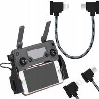 OTG nailoninis laidas DJI Mavic Air / Mini / SE / Pro Lightning 15 cm dronams
