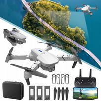 4K kamera dronas pradedantiesiems su 3D apsivertimu