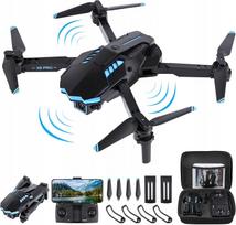 Dronas su 1080P HD WiFi FPV kamera, 2 įkraunamos baterijos, 3D flip funkcija