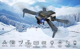 Mini sulankstomas dronas su 1080p kamera, optinis stabilizavimas, 2 vnt.