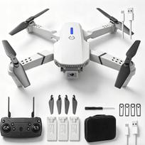 1080P dronas su dviem kameromis ir 3 baterijomis, 100 m atstumas, gestų valdymas, 3D apsivertimas