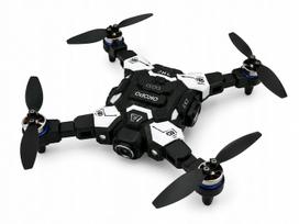 Dronas su kamera, nuotolinio valdymo pultu ir baterija