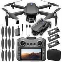 Dronas E88GT PRO LCD su 4K kamera, elektrinis, 3 įkraunamos baterijos, 250 m nuotolis
