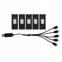 Atsarginės drono baterijos E88 PRO LS E525 PRO 1800mAh 3,7V, 5 vnt.
