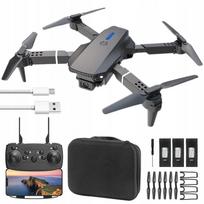 Kvadrokopteris LS-E525 4K dviguba kamera, 3 baterijos, WiFi, gestų valdymas, sulankstomas