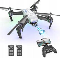 Dronas Wipkviey T6 su 1080P HD WiFi FPV kamera, 2 baterijos, headless funkcija