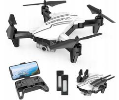Dronas deerc D20 su 720P HD kamera, baltas