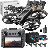 Dronas su LCD valdymu, 2 kameromis, brushless varikliu, 145 g, WiFi, 3x AKU