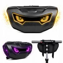 LED futuristinis SCT-3 Evil Eye kuprinė paspirtukams ir dviračiams