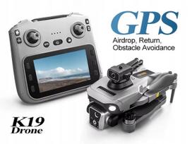 GPS dronas K19 MAX su 8K kamera, kliūčių vengimu, 4,5” ir FPV
