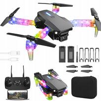 Sulankstomas dronas su 2 WiFi LED kameromis, be galvos režimo, 3D skrydžiu