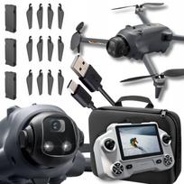 Dronas su HD GPS WiFi kamera, 3 baterijomis, LCD ekranu, 5G, brushless