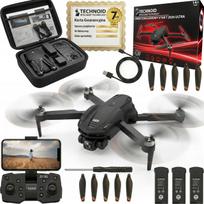 Dronas TECHNOID, nuotolinio valdymo, 3x AKU, 3000 m, 90 min, 35 km/h, lagaminas, WiFi PRO