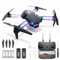 Sulankstomas HD dronas su LED, keturių ašių, WiFi ryšiu, spalvota lempa ant sparno