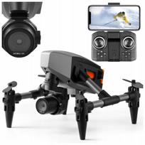 Profesionalus dronas su kamera, valdomas nuotoliniu pultu, su kliūčių vengimu ir lagaminu