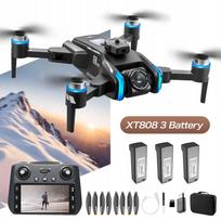 Dronas su GPS, HD kamera, bešepetėliais varikliais ir kliūčių vengimu, nuotolinio valdymo ekranas