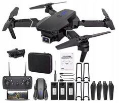 Mini dronas vaikams E95 Pro su WiFi kamera, 250 m, 3 baterijos