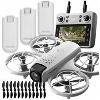Žaislinis dronas su LCD valdikliu, 2 kameromis, brushless varikliu, 125g, WiFi, 3x AKU