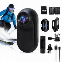 Mini HD 1080P veiksmo kamera su Thumb, 32GB, dviračiui