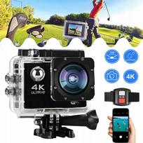 4K sportinė kamera su Micro SD kortele, atspari vandeniui, 2.0" LCD