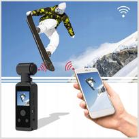 Sportinė kamera 4K WiFi su USB mikrofonu, pasukama povandeninė su 64GB kortele