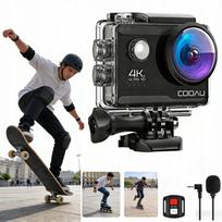 Veiksmo kamera 4K 60FPS UHD su EIS, WiFi, vaizdo įrašymu ir automobiliniu registratoriumi