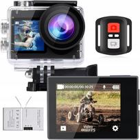 Sportinė kamera ICEFOX 4K, atspari vandeniui 40 m, 20 MP, WiFi, plataus kampo