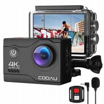 Veiksmo kamera 4K 60FPS, atspari vandeniui 40 m, WiFi, 2 baterijos 1200mAh, priedai