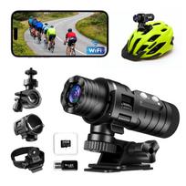 Motociklo sporto kamera, atspari vandeniui, 120°, 1080P HD, WiFi, 64GB kortelė