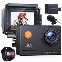 Veiksmo kamera 4K UHD WiFi mikrofonas 20MP 40M vandeniui atspari