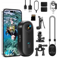 Mini sportinė WiFi Full HD 4K vandeniui atspari kamera