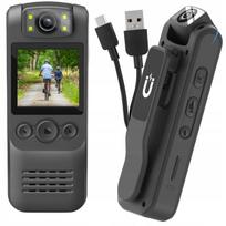 Mini sportinė kamera Ruffberg S1 WiFi Full HD 150 juoda su mikrofonu ir segtuku