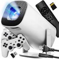 Android projektorius, retro konsolė su 20000 žaidimų, 2 HDMI, USB, WiFi, HD pulteliai