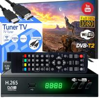 Televizijos imtuvas DVB-T2 USB 5V, Full HD, su antena, nuotolinio valdymo pultu ir HDMI laidu