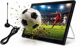 Nešiojamas automobilinis 14" televizorius 12V/24V/230V DVB-T2 kemperiui