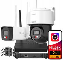 Lauko besisukiojanti 4MP 2K Hikvision HiLook kamera su WiFi stebėjimo rinkiniu